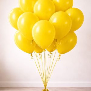 Decorish Yellow color party balloon - Yellow Latex balloons